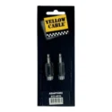 Adaptador RCA hembra a 2 salidas 1/8" mono macho — imagen 2