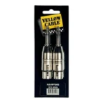 Clavija Adaptadora de  1/4" STEREO Macho a 2 XLR hembra