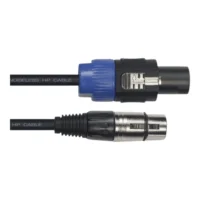 Cable de 9 metros de largo. De XLR hembra a 2 Speakon de 1,5 mm - Imagen 2