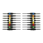 Cable de 5 metros de largo. 8 JACKs MONO macho a 8 JACKs MONO macho