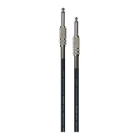Par de cables patch de 50 cm de largo. JACK macho MONO a JACK macho MONO. Conectores acodados - Imagen 2