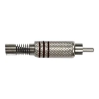 Conector macho RCA terminado en níquel. Pack de 2 - Imagen 2