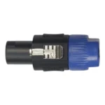 Conector Speakon macho. 4 huecos para tornillos de instalación. Pack de 2 unidades