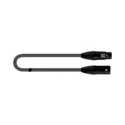 Cable micrófono Pvc XLR a XLR - 5 metros negro