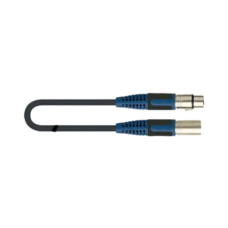 eqlrksm340-1-photoroom Cable micrófono Pvc XLR a XLR 1 metro azul Imagen 1