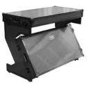 UDG U91072Bl -Flight Case Portable Z-Style Dj Table Negro Plus (Wheels)