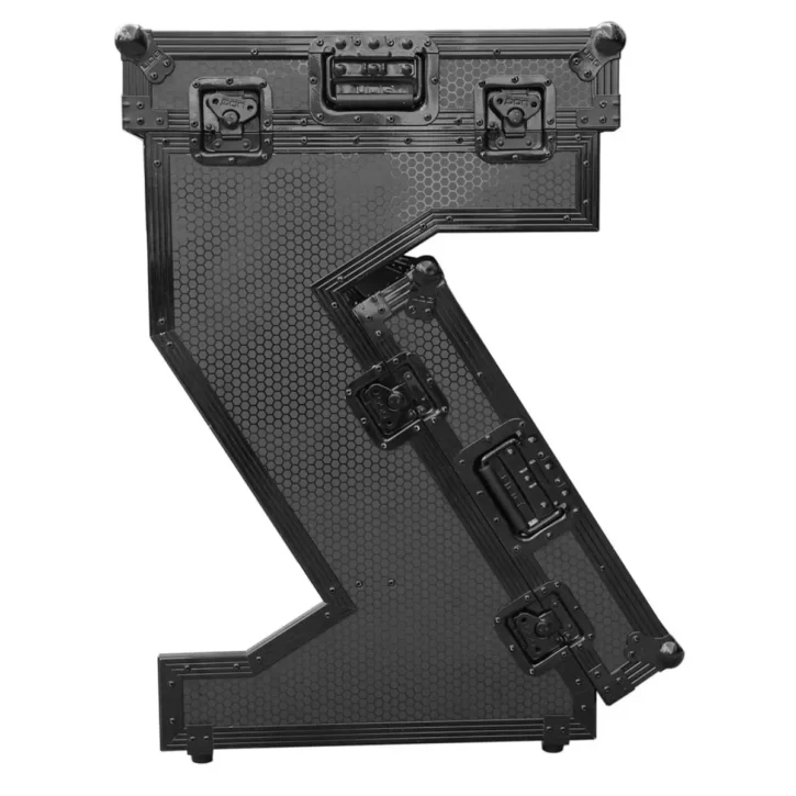 UDG U91072Bl -Flight Case Portable Z-Style Dj Table Negro Plus (Wheels) - Imagen 2