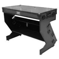 UDG U91072Bl -Flight Case Portable Z-Style Dj Table Negro Plus (Wheels) - Imagen 3