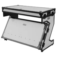 UDG U91072Wh -Flight Case Portable Z-Style Dj Table Blanco Plus (Wheels) - Imagen 3