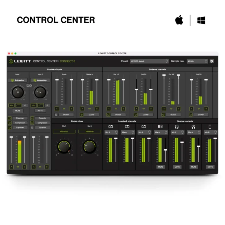 LEWITT CONNECT 6 Interfaz de Audio - Imagen 8