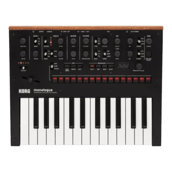 Korg monologue Sintetizador analógico Negro — vista superior