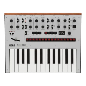 Korg monologue Sintetizador analógico Plata — vista trasera