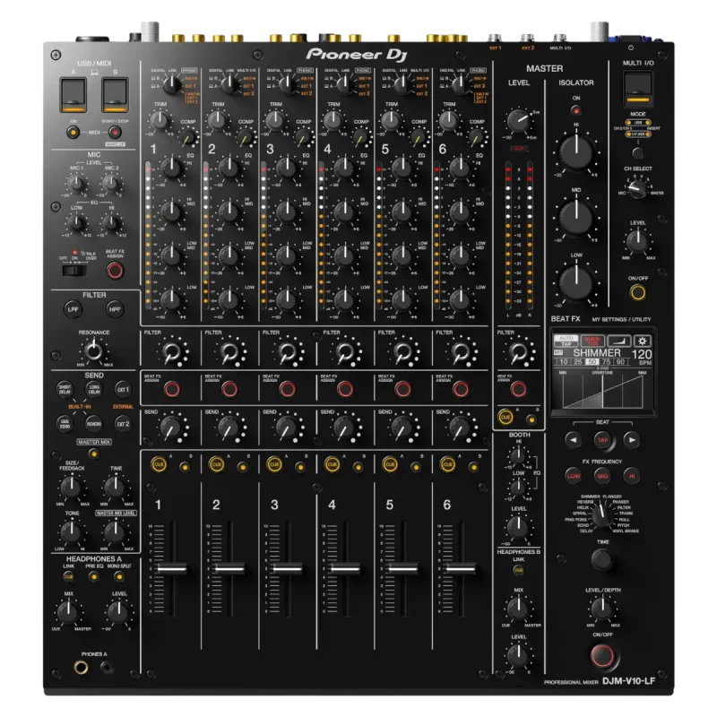 mesa-dj-pioneer-club-mixer_djm-v10-lf_prm_top_d2 Pioneer DJ DJM V10LF — vista superior