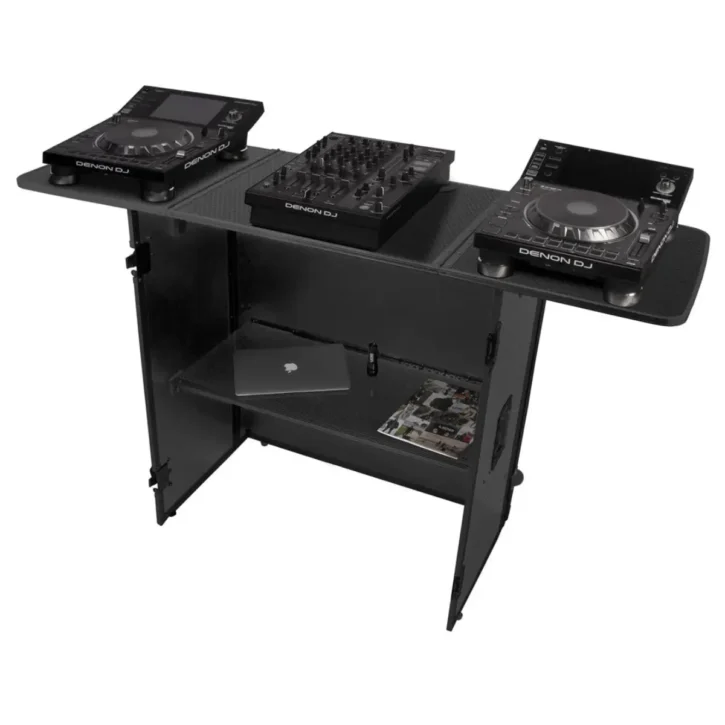 UDG U91049Bl2 Fold Out Dj Table Negro Plus (Wheels) - Imagen 1