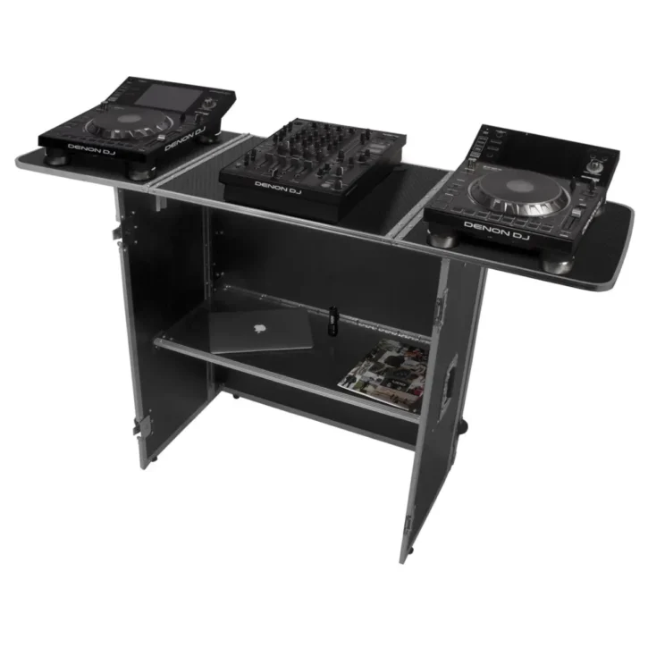 UDG U92049Sl2 Fold Out Dj Table Silver Plus (Wheels) - Imagen 1