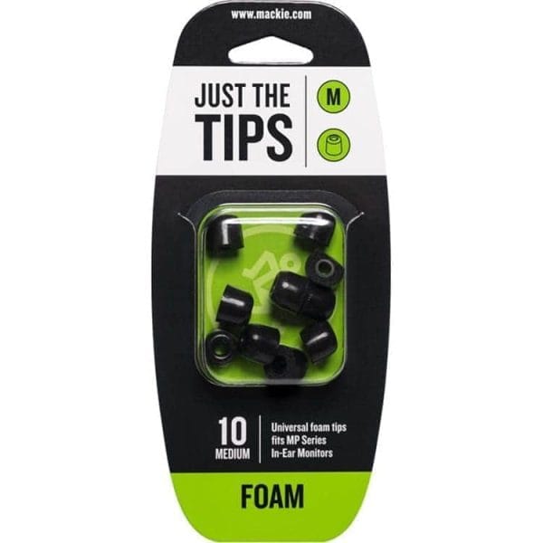 Mackie Mp Series Medium Foam Black Tips Kit - Imagen 1