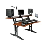 Mueble Estudio (Workstation) Con Dos Niveles & Soporte Rack 4X2U - Cerezo - Imagen 2