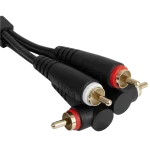 UDG RCA recto - RCA angulo 3M Negro