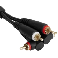 UDG RCA recto - RCA angulo 3M Negro
