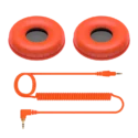Pioneer Dj HDJ CUE1 Repuesto cable y almohadillas (Naranja)