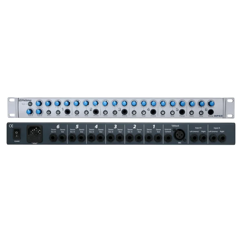 presonus hp60 front and back gallery PRESONUS HP60 Imagen 1