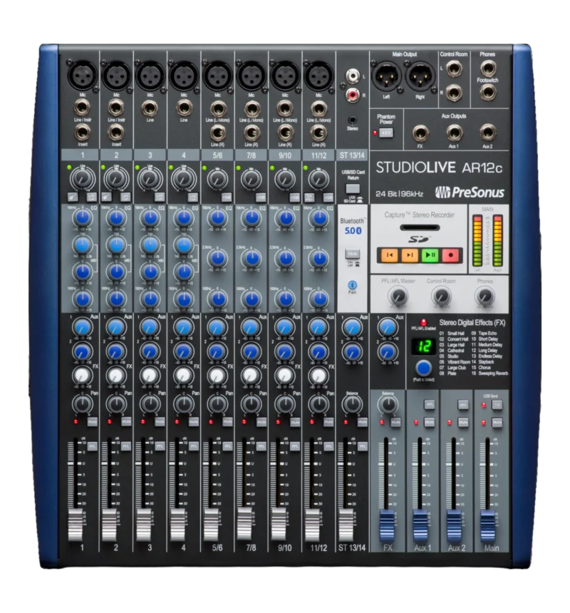 Precenus Presonus Studiolive Ar12C Mesa Analógica - SOLOPRO AUDIO