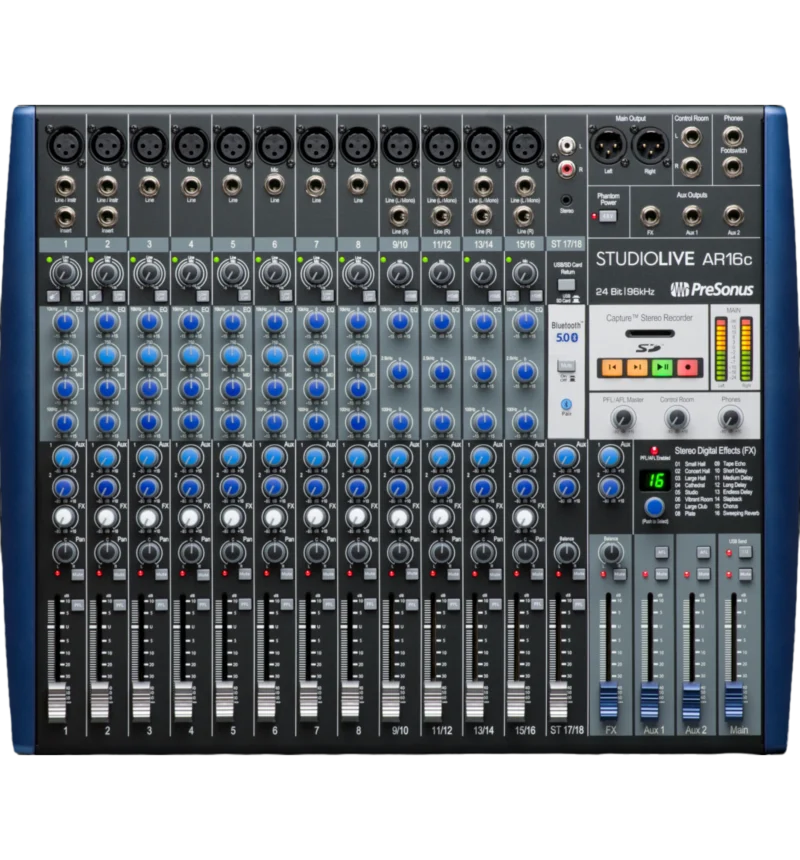 presonus-studiolive-ar16c-arriba Presonus Studiolive Ar16C Mesa Analógica Imagen 1