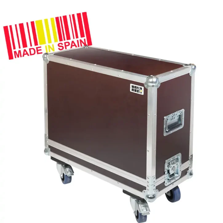 Flight case Amplificador Custom para Combos Plata (Ruedas) - Imagen 1