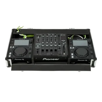 Flight Case Pioneer XDJ-700 o CDJ-350 y DJM-750MK2 Plata (Ruedas)