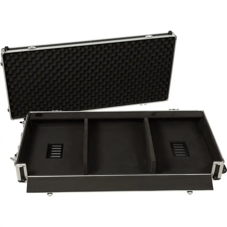 Flight Case Pioneer CDJ-850 o XDJ-1000MK2 y DJM-750MK2 Plata (Ruedas) - Imagen 3