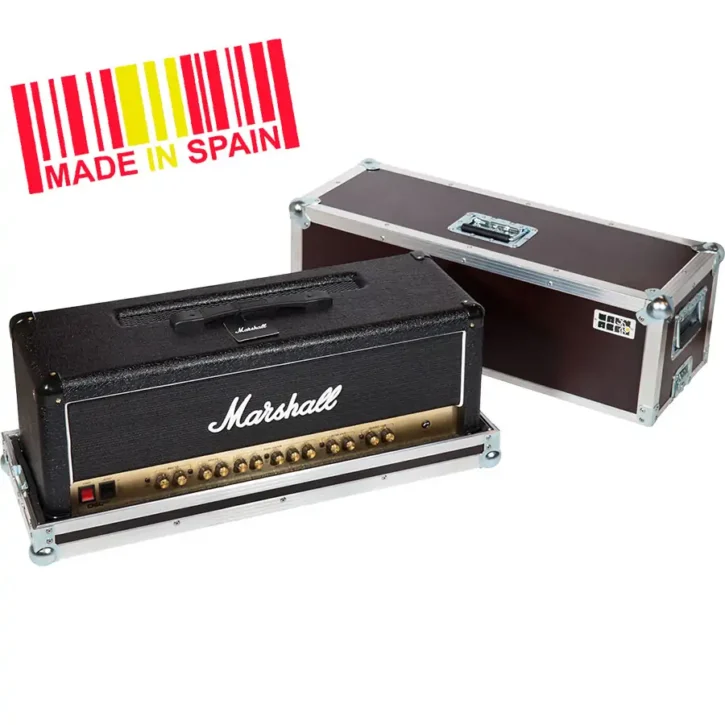 Flight case Cabezal Amplificado Marshall DSL100HR plata - Imagen 1