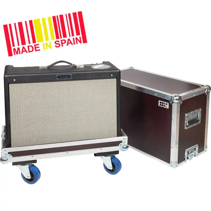sen_hotrodluxwheels_01 Flight case Amplificador para Fender Hot Rod Deluxe Plata (Ruedas) Imagen 1