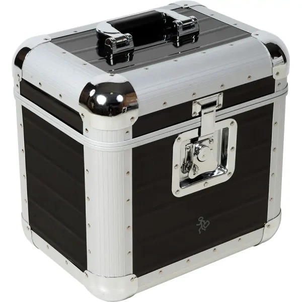 Maleta DJ 80 Discos Vinilo Negra - Imagen 1