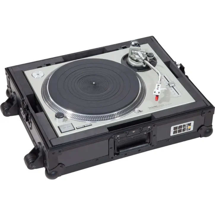 Flight Case Multi Formato Tocadiscos (Trolley + Ruedas) Negro - Imagen 1