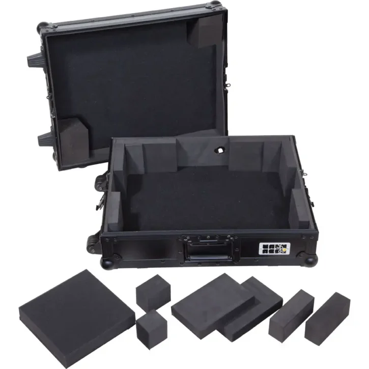 Flight Case Multi Formato Tocadiscos (Trolley + Ruedas) Negro - Imagen 5