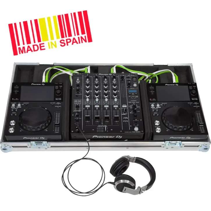 Flight Case Pioneer XDJ-700/ DJM-750MK2 Plata - Imagen 1