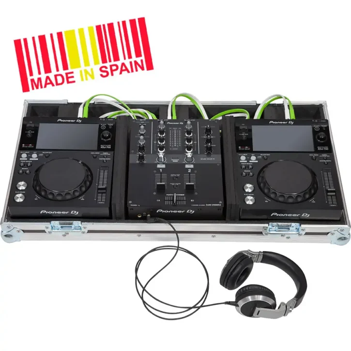 Flight Case Pioneer XDJ-700/ DJM-450MK2 Plata - Imagen 1