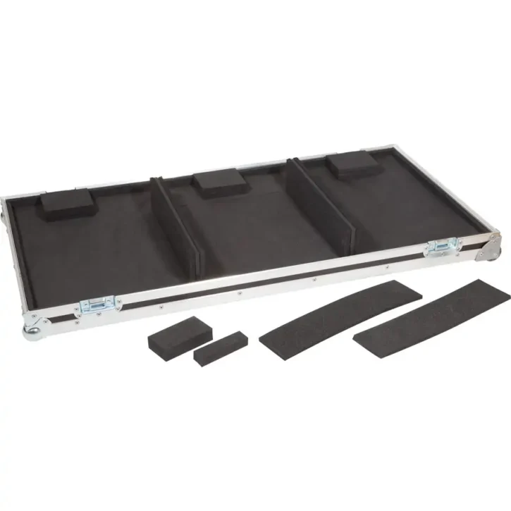 Flight Case Pioneer CDJ-3000 y DJM-900NXS2 o XONE96 Plata (Ruedas) - Imagen 6