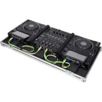 Flight Case Pioneer CDJ-3000 y DJM-900NXS2 o XONE96 Plata (Ruedas) - Imagen 4