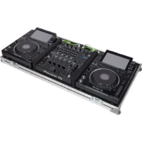 Flight Case Pioneer CDJ-3000 y DJM-900NXS2 o XONE96 Plata (Ruedas) - Imagen 5