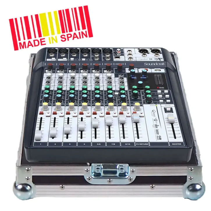 Flight case Mezclador Soundcraft SIGNATURE10 Plata - Imagen 1