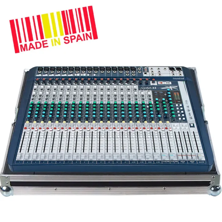 Flight case Mezclador Soundcraft SIGNATURE22 Plata - Imagen 1