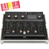 Flight case Mezclador Alphatheta EUPHONIA (trolley y ruedas) Plata