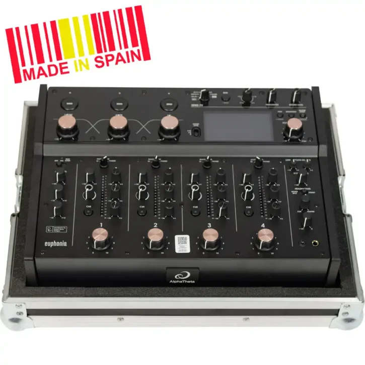 Flight case Mezclador Alphatheta EUPHONIA (trolley y ruedas) Plata - Imagen 1