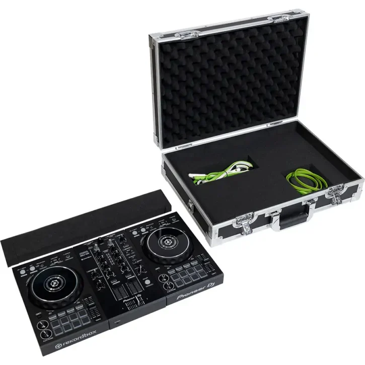 Maleta Dj Pick n Pluck foam DDJ-FLX4 400 S2MK3 PRIME GO Plata - Imagen 5