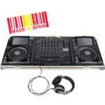 Flight Case Pioneer CDJ-3000/ NXS2 y DJM-V10/ A9 Plata (Ruedas)