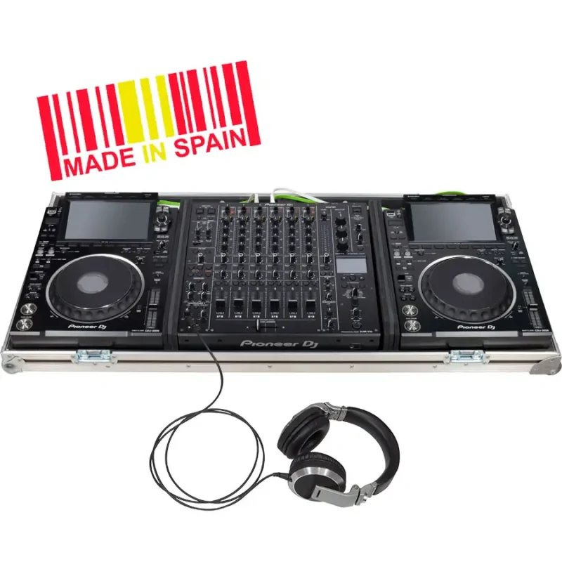 sen_wcv103000esp_01 Flight Case Pioneer CDJ3000/ NXS2 y DJMV10/ A9 Plata (Ruedas) Imagen 1
