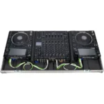 Flight Case Pioneer CDJ-3000/ NXS2 y DJM-V10/ A9 Plata (Ruedas) - Imagen 4