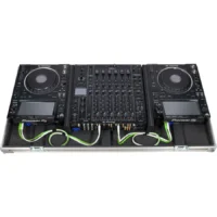 Flight Case Pioneer CDJ-3000/ NXS2 y DJM-V10/ A9 Plata (Ruedas) - Imagen 4