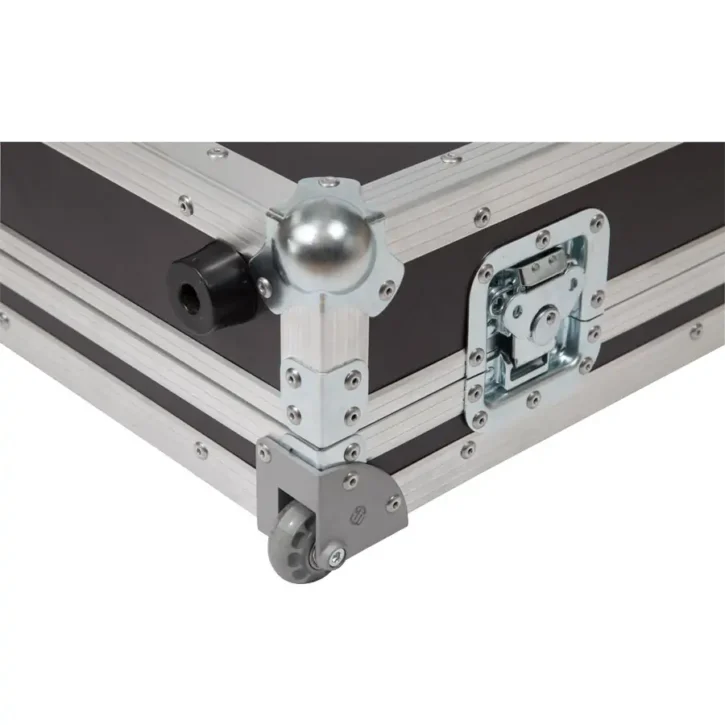Flight Case Pioneer CDJ-3000/ NXS2 y DJM-V10/ A9 Plata (Ruedas) - Imagen 7